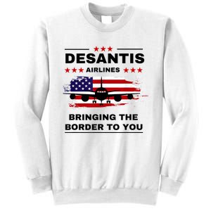 DeSantis Airlines Funny Political Meme Ron DeSantis USA Flag Sweatshirt