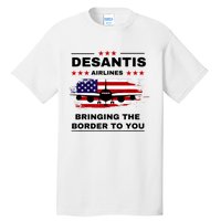 DeSantis Airlines Funny Political Meme Ron DeSantis USA Flag Tall T-Shirt