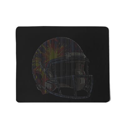 Dynamic American Football Helmet Mousepad