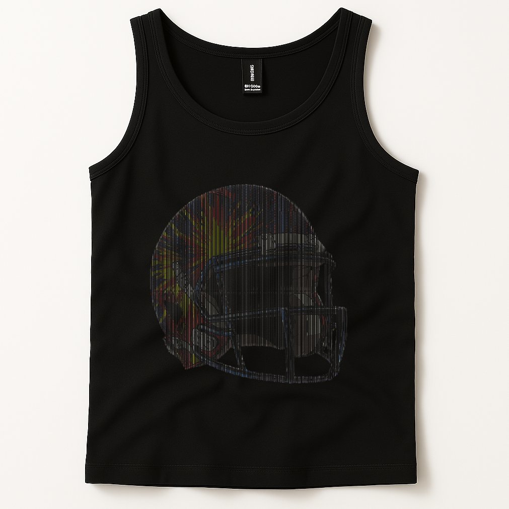 Dynamic American Football Helmet Tank Top