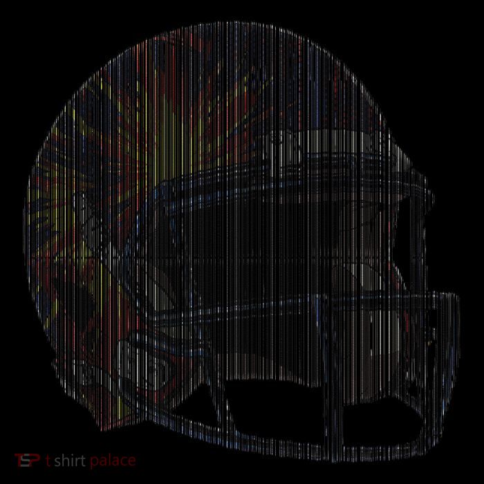 Dynamic American Football Helmet Womens T-Shirt