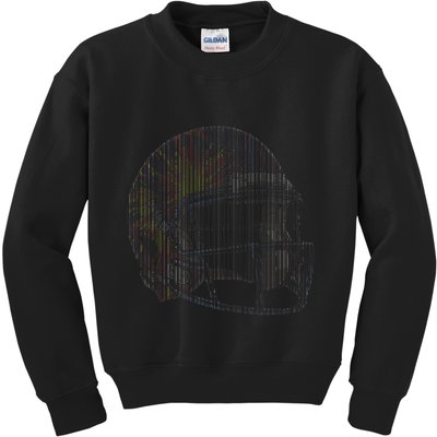 Dynamic American Football Helmet Kids Sweatshirt