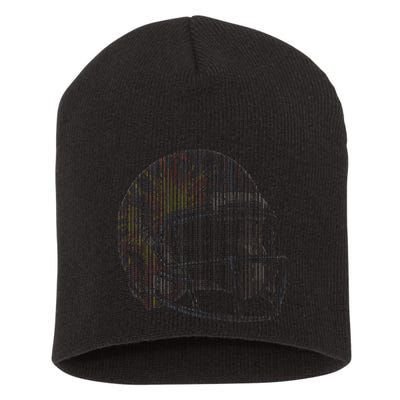 Dynamic American Football Helmet Short Acrylic Beanie