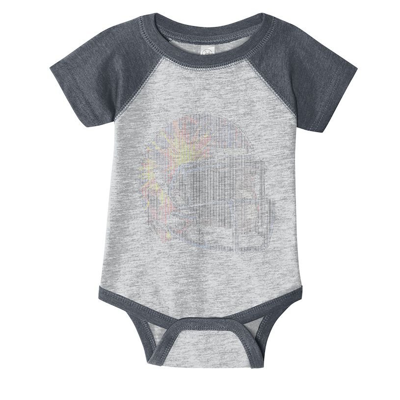 Dynamic American Football Helmet Infant Baby Jersey Bodysuit