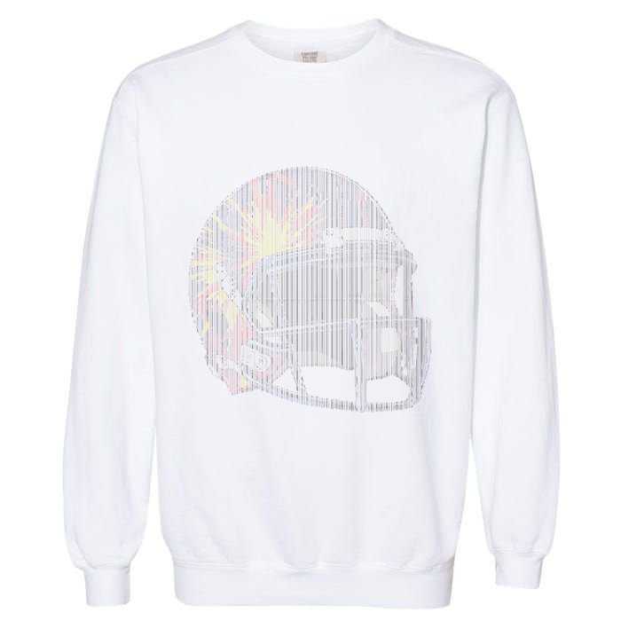 Dynamic American Football Helmet Garment-Dyed Sweatshirt
