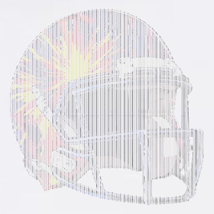 Dynamic American Football Helmet Garment-Dyed Sweatshirt
