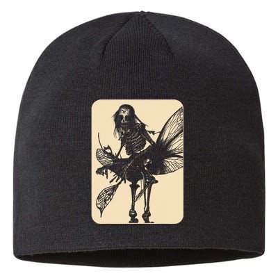 Dark Art Fairycore Butterfly Skeleton Sustainable Beanie