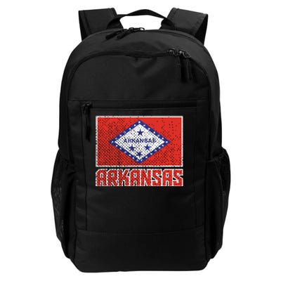 Distressed Arkansas Flag Daily Commute Backpack