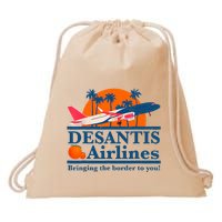 Desantis Airlines Funny Political Meme Ron Desantis Governor Drawstring Bag