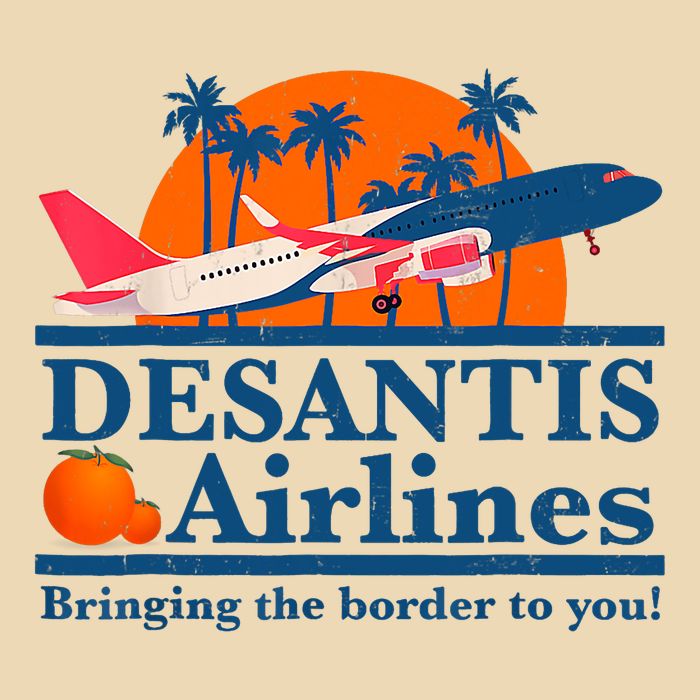 Desantis Airlines Funny Political Meme Ron Desantis Governor Drawstring Bag