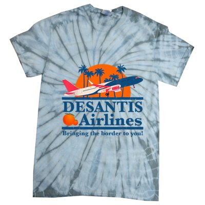Desantis Airlines Funny Political Meme Ron Desantis Governor Tie-Dye T-Shirt