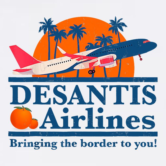Desantis Airlines Funny Political Meme Ron Desantis Governor Cooling Performance Crew T-Shirt
