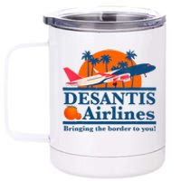 Desantis Airlines Funny Political Meme Ron Desantis Governor 12 oz Stainless Steel Tumbler Cup