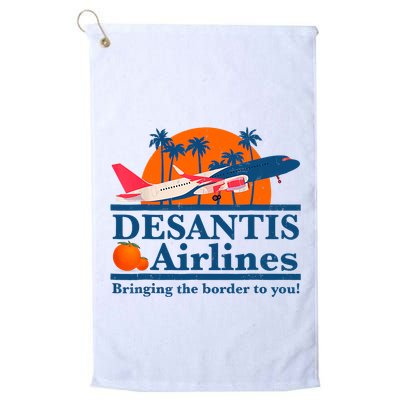 Desantis Airlines Funny Political Meme Ron Desantis Governor Golf Towel