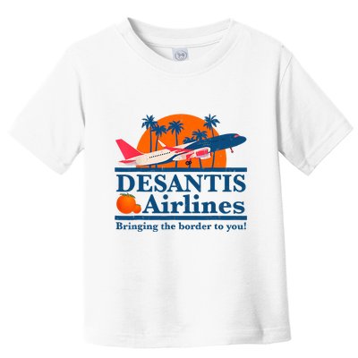Desantis Airlines Funny Political Meme Ron Desantis Governor Toddler T-Shirt