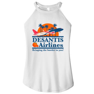 Desantis Airlines Funny Political Meme Ron Desantis Governor Women's Perfect Tri Rocker Tank