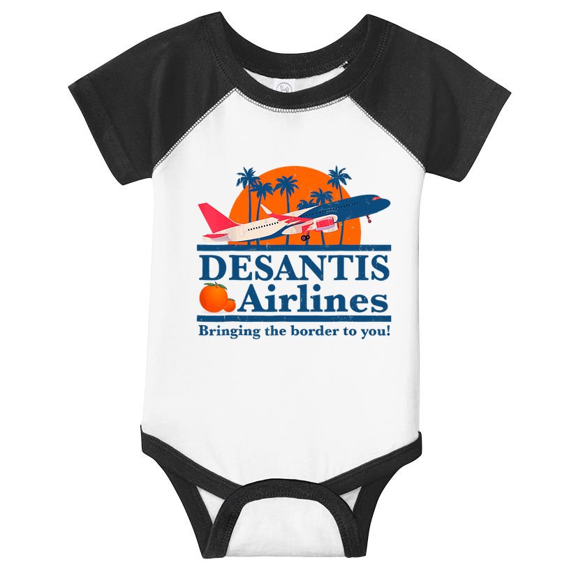 Desantis Airlines Funny Political Meme Ron Desantis Governor Infant Baby Jersey Bodysuit