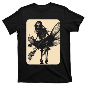 Dark Art Fairycore Butterfly Skeleton T-Shirt