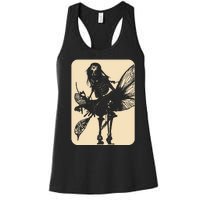 Dark Art Fairycore Butterfly Skeleton Women's Racerback Tank