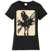 Dark Art Fairycore Butterfly Skeleton Women's T-Shirt