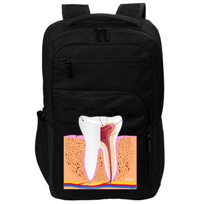 Dental Anatomy For Normal Tooth Dentin Enamel Gingiva Pulp Meaningful Gift Impact Tech Backpack