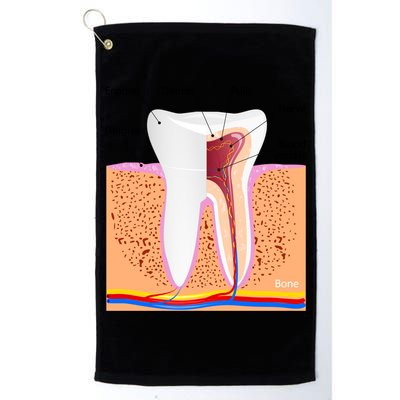 Dental Anatomy For Normal Tooth Dentin Enamel Gingiva Pulp Meaningful Gift Golf Towel