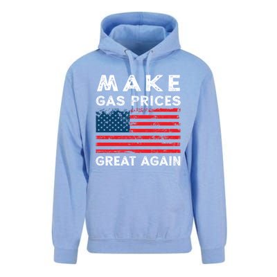 Distressed American Flag Make Gas Prices Great Again Gift Unisex Surf Hoodie