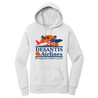 DeSantis Airlines Funny Political Meme Ron DeSantis Governor Women's Pullover Hoodie