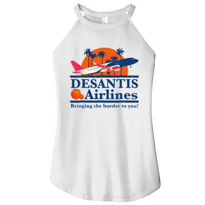 DeSantis Airlines Funny Political Meme Ron DeSantis Governor Women's Perfect Tri Rocker Tank