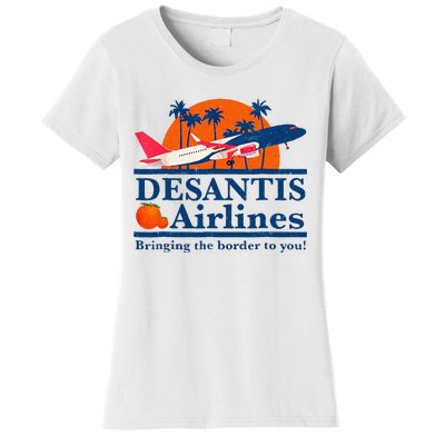 DeSantis Airlines Funny Political Meme Ron DeSantis Governor Women's T-Shirt