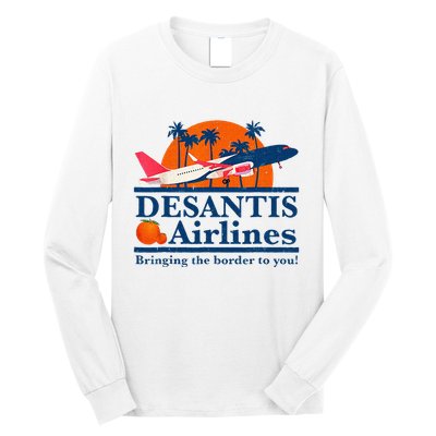 DeSantis Airlines Funny Political Meme Ron DeSantis Governor Long Sleeve Shirt