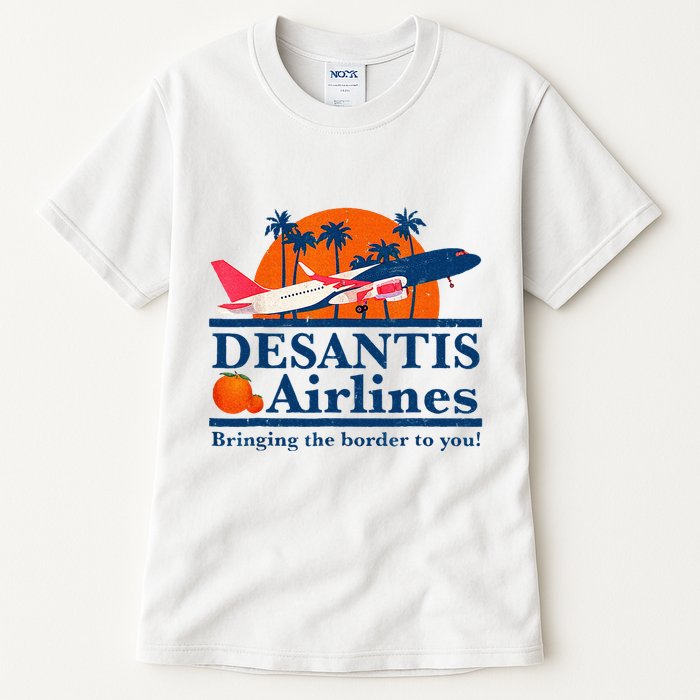 DeSantis Airlines Funny Political Meme Ron DeSantis Governor Tall T-Shirt