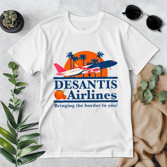 DeSantis Airlines Funny Political Meme Ron DeSantis Governor Premium T-Shirt