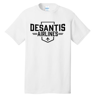 DeSantis Airlines Funny Political Meme Ron DeSantis Tall T-Shirt