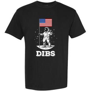 Dibs American Flag Astronaut Space Garment-Dyed Heavyweight T-Shirt