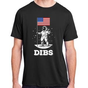 Dibs American Flag Astronaut Space Adult ChromaSoft Performance T-Shirt