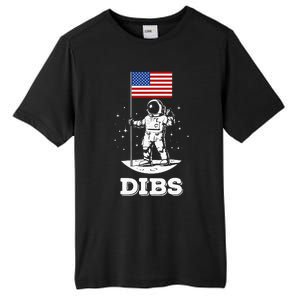 Dibs American Flag Astronaut Space Tall Fusion ChromaSoft Performance T-Shirt