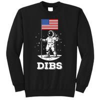 Dibs American Flag Astronaut Space Tall Sweatshirt