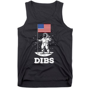 Dibs American Flag Astronaut Space Tank Top