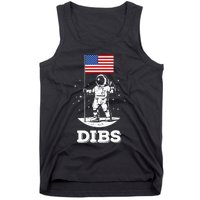 Dibs American Flag Astronaut Space Tank Top