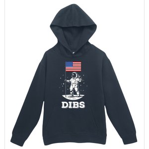 Dibs American Flag Astronaut Space Urban Pullover Hoodie