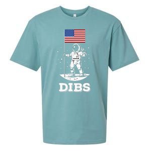 Dibs American Flag Astronaut Space Sueded Cloud Jersey T-Shirt