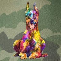 Doberman Art For  Dobie Doberman Pinscher Lover Legacy Tie Dye Trucker Hat