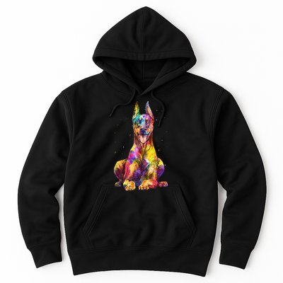 Doberman Art For  Dobie Doberman Pinscher Lover Hoodie