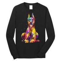 Doberman Art For  Dobie Doberman Pinscher Lover Long Sleeve Shirt