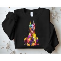 Doberman Art For  Dobie Doberman Pinscher Lover Sweatshirt
