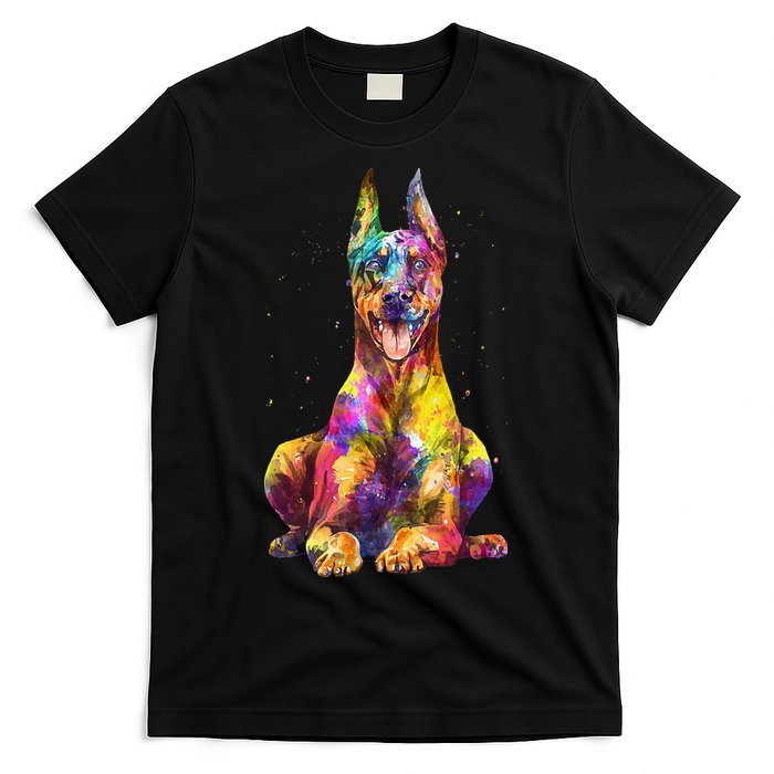 Doberman Art For  Dobie Doberman Pinscher Lover T-Shirt