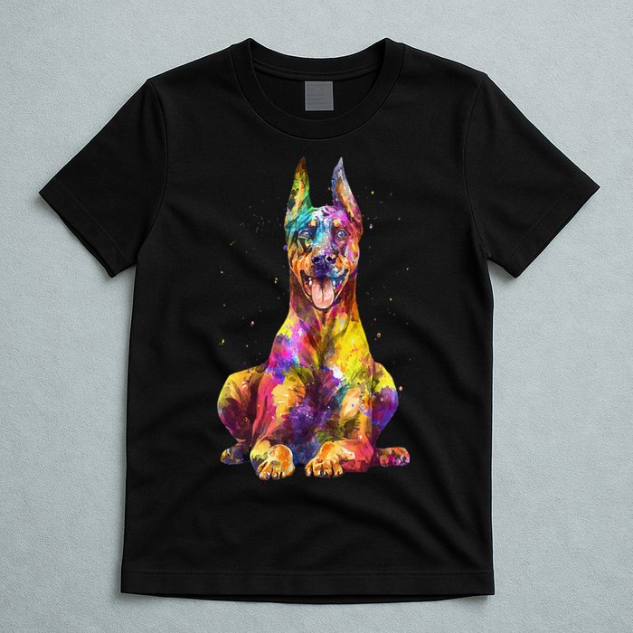 Doberman Art For  Dobie Doberman Pinscher Lover T-Shirt