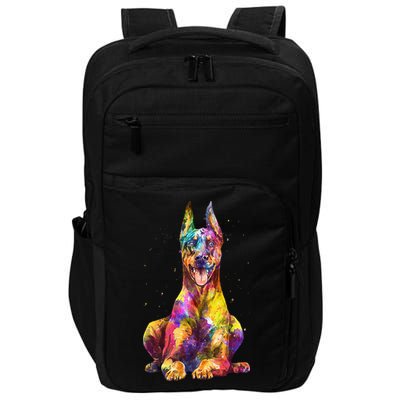 Doberman Art For  Dobie Doberman Pinscher Lover Impact Tech Backpack