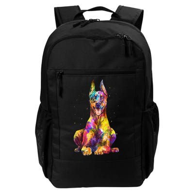 Doberman Art For  Dobie Doberman Pinscher Lover Backpack